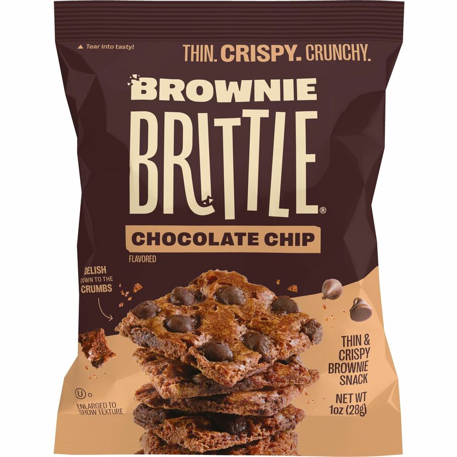 Image of Brownie Brittle 01622 Chocolate Chip, Chocolate Chip, 5 oz, 6 / Box