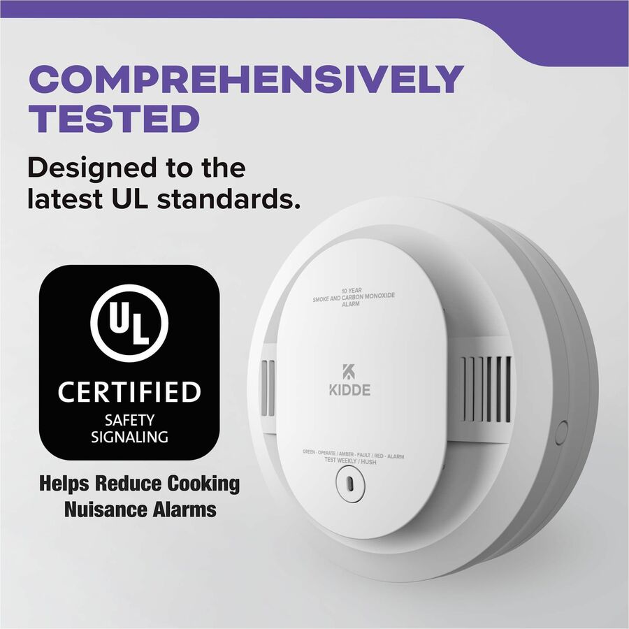 Image of Kidde Smoke/CO Alarm,Battery-Operated,5"Dia x 2"D,WE