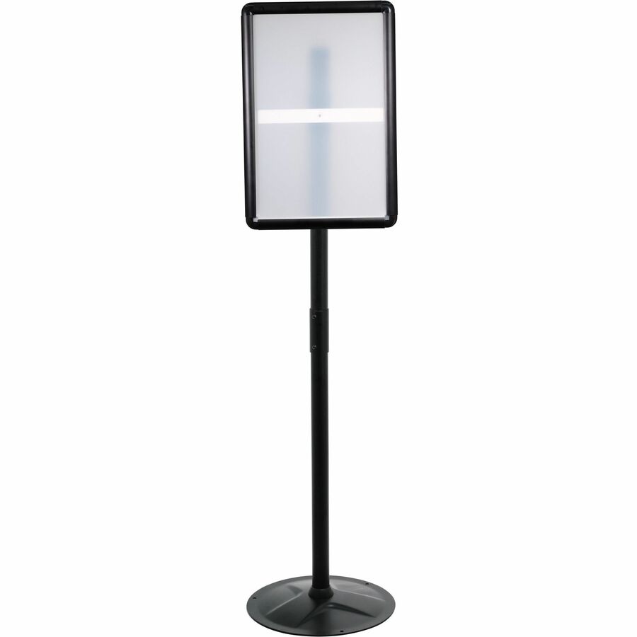 Image of Kantek Sign Holders,Floor Stand,2 Holders,1-1/2"Dia x 51"H,Steel,BK
