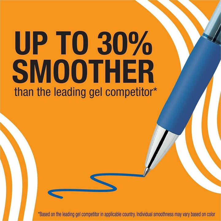Image of BIC RPGL11-BLU Gelocity Pro Gel Pen, 0.7 mm Medium Pen Point, Retractable, Blue Ink, Gel-based, Round Barrel, 12 / Dozen