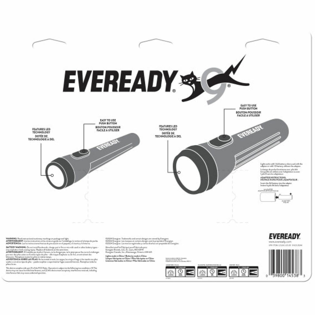 Image of Eveready® Flashlight MultiPack,LED,2 Standard/2 Slim,Blue/Red