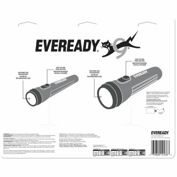 Image of Eveready® Flashlight MultiPack,LED,2 Standard/2 Slim,Blue/Red