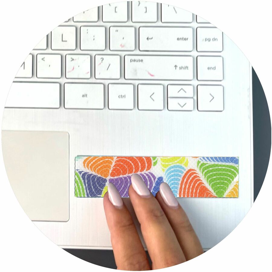 Image of The Pencil Grip Sensory Strips,Textured,Bumpy Brights,1"x4",40/Set,Multi