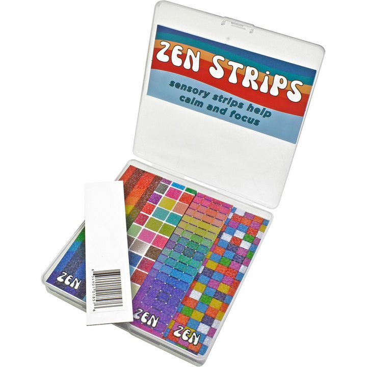 Image of The Pencil Grip Sensory Strips,Textured,Sandy Brights,1"x4",40/Set,Multi
