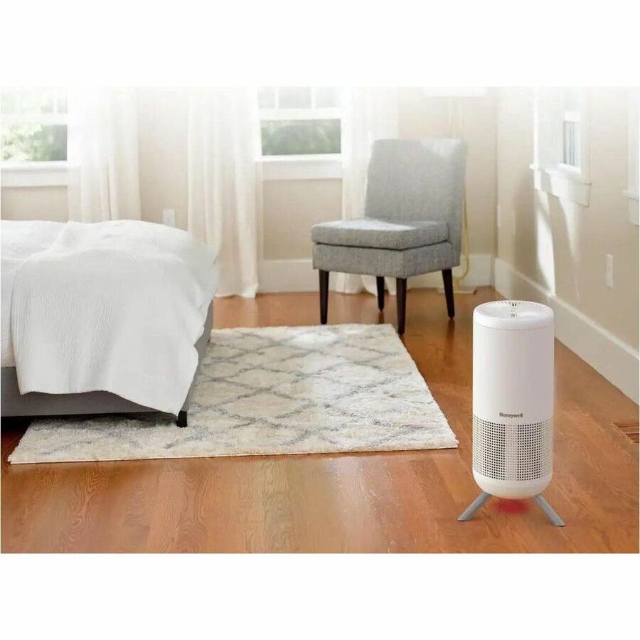 Image of Honeywell Air Purifier,HEPA,Auto Cleaning,12.52"x12.72"x24.09",WE