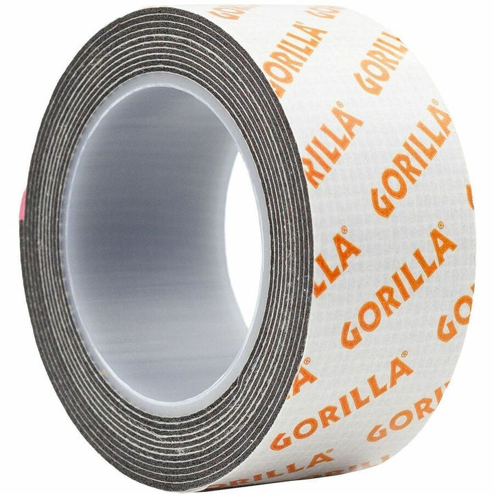 Image of Gorilla® Max Strength Mounting Tape, Permanent, Holds Up to 45 lb (3 lbs per 4 in), 1 x 60, Black