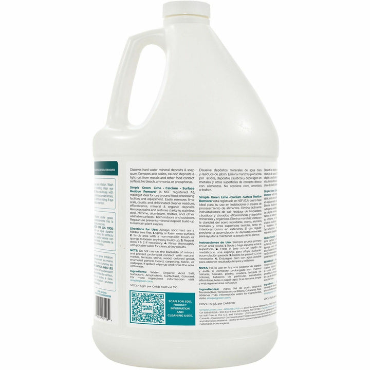 Image of Simple Green 1700128 Lime-Calcium-Surface Residue Remover