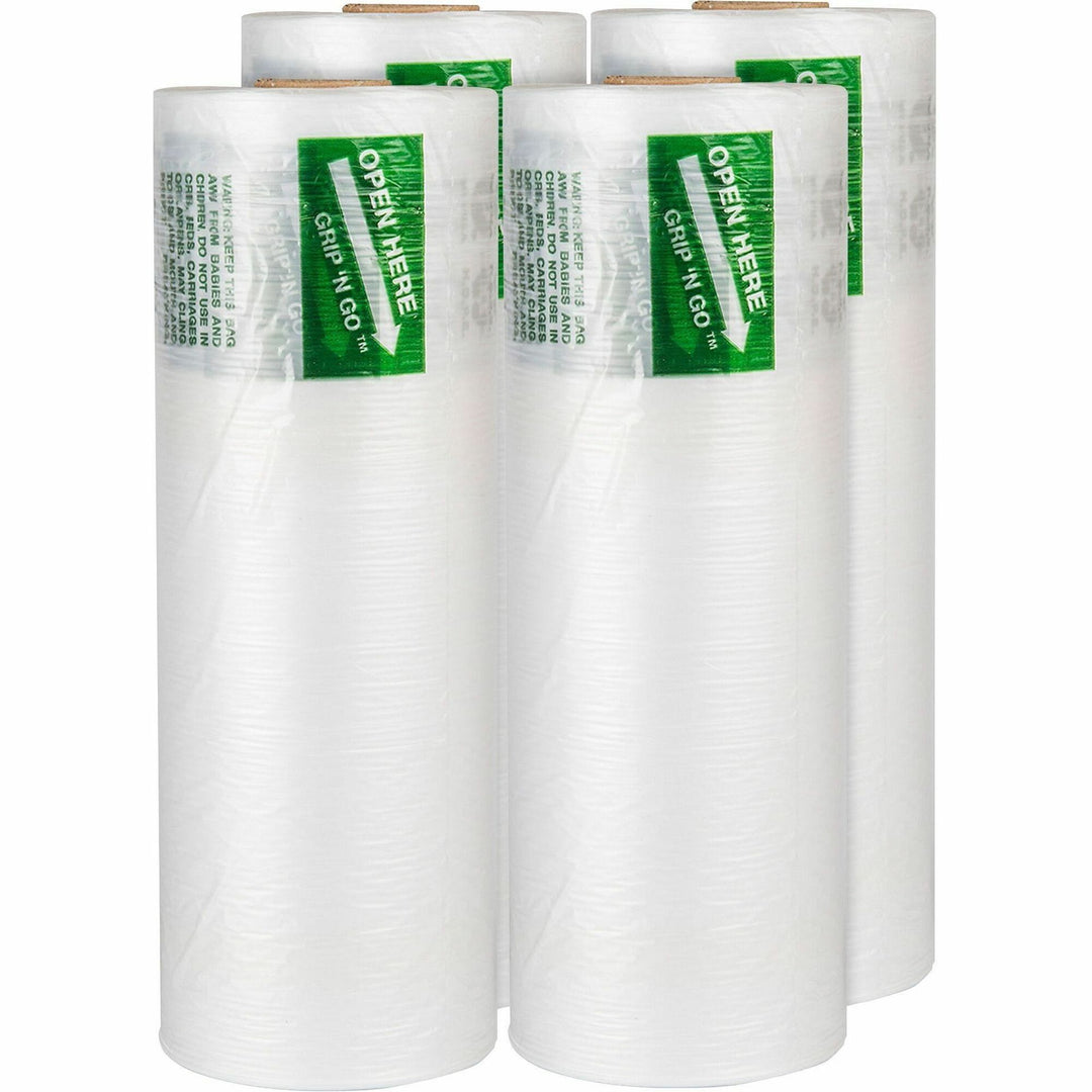 Image of Inteplast Group Produce Bag Rolls,9 Micron,12"x20",875/Roll,4 Rolls/CT,NTL
