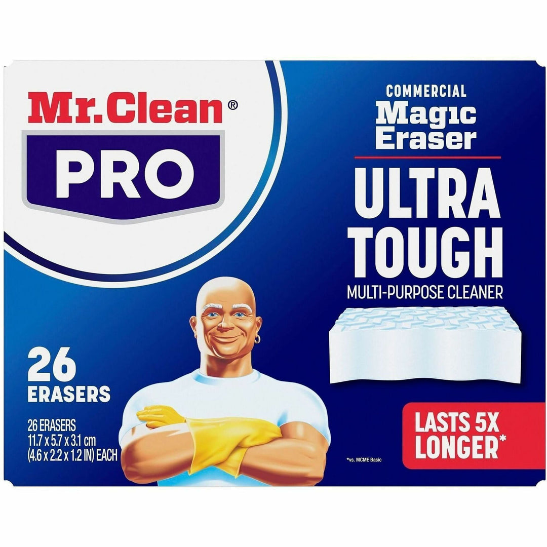 Image of Mr. Clean 17406 Magic Eraser Ultra Pro Pads, For Multipurpose, Pad, Long Lasting, Durable, White, 26 / Box