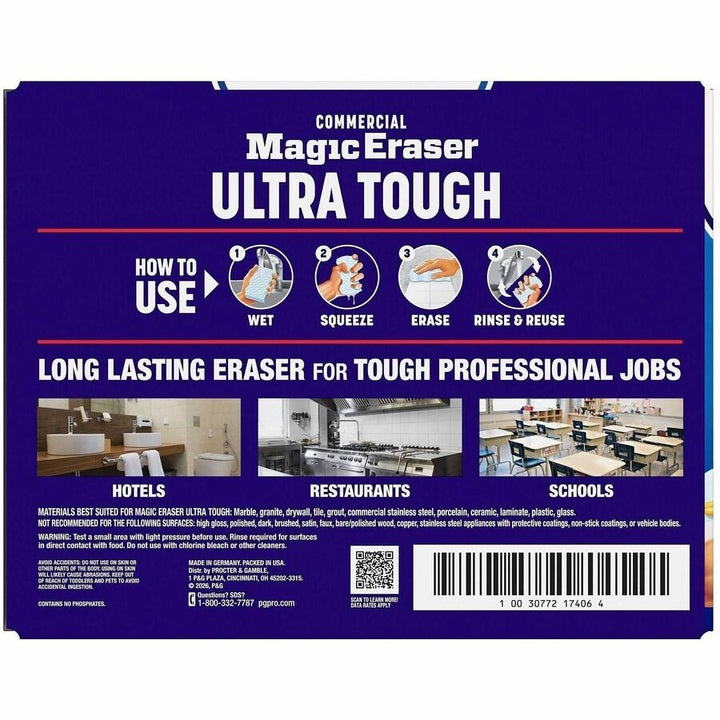 Image of Mr. Clean 17406 Magic Eraser Ultra Pro Pads, For Multipurpose, Pad, Long Lasting, Durable, White, 26 / Box
