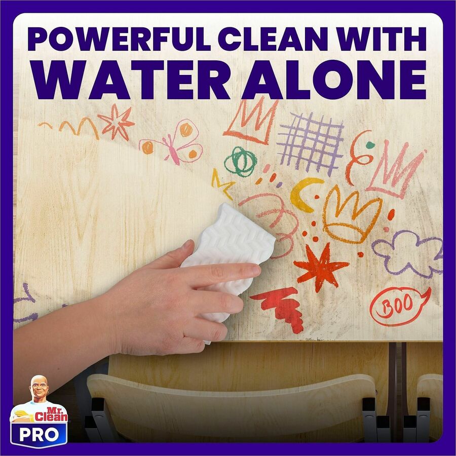 Image of Mr. Clean 17406 Magic Eraser Ultra Pro Pads, For Multipurpose, Pad, Long Lasting, Durable, White, 26 / Box