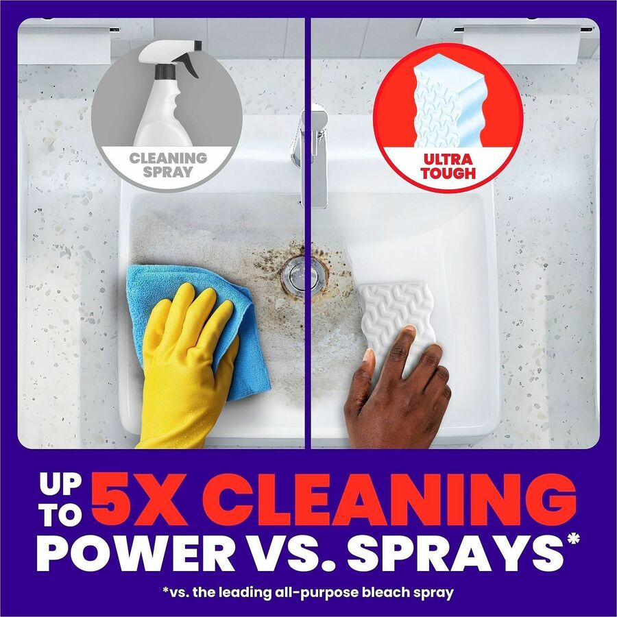 Image of Mr. Clean 17406 Magic Eraser Ultra Pro Pads, For Multipurpose, Pad, Long Lasting, Durable, White, 26 / Box