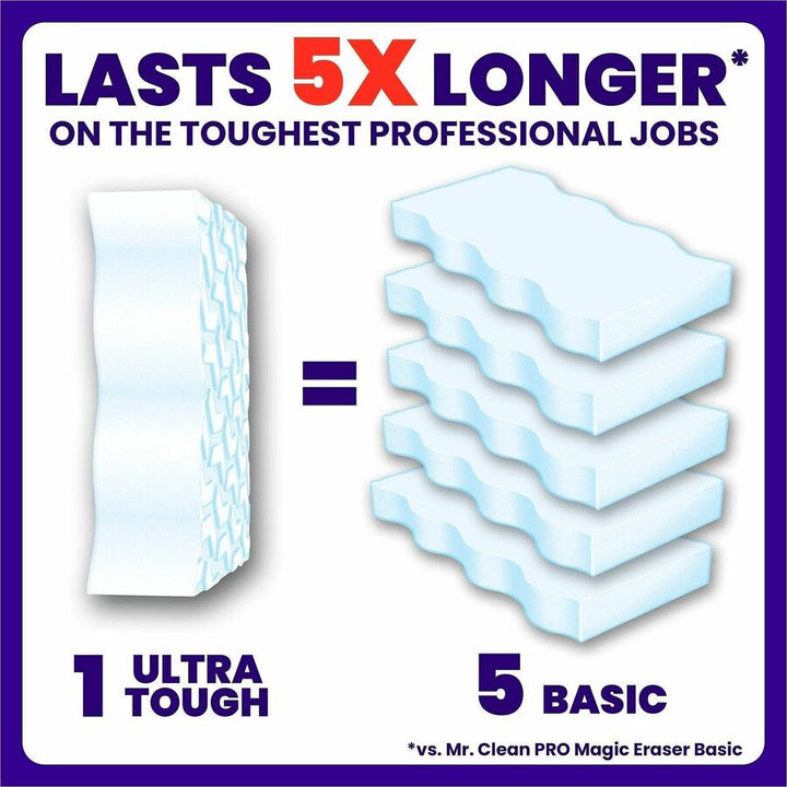 Image of Mr. Clean 17406 Magic Eraser Ultra Pro Pads, For Multipurpose, Pad, Long Lasting, Durable, White, 26 / Box