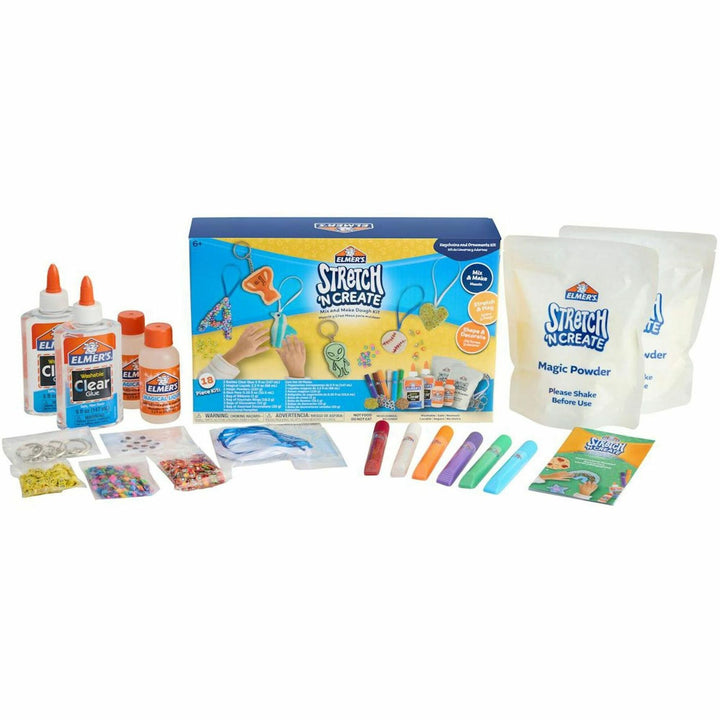 Image of Elmer's® Dough Kit,Stretch 'N Create,Keychain,18 Piece,Multi
