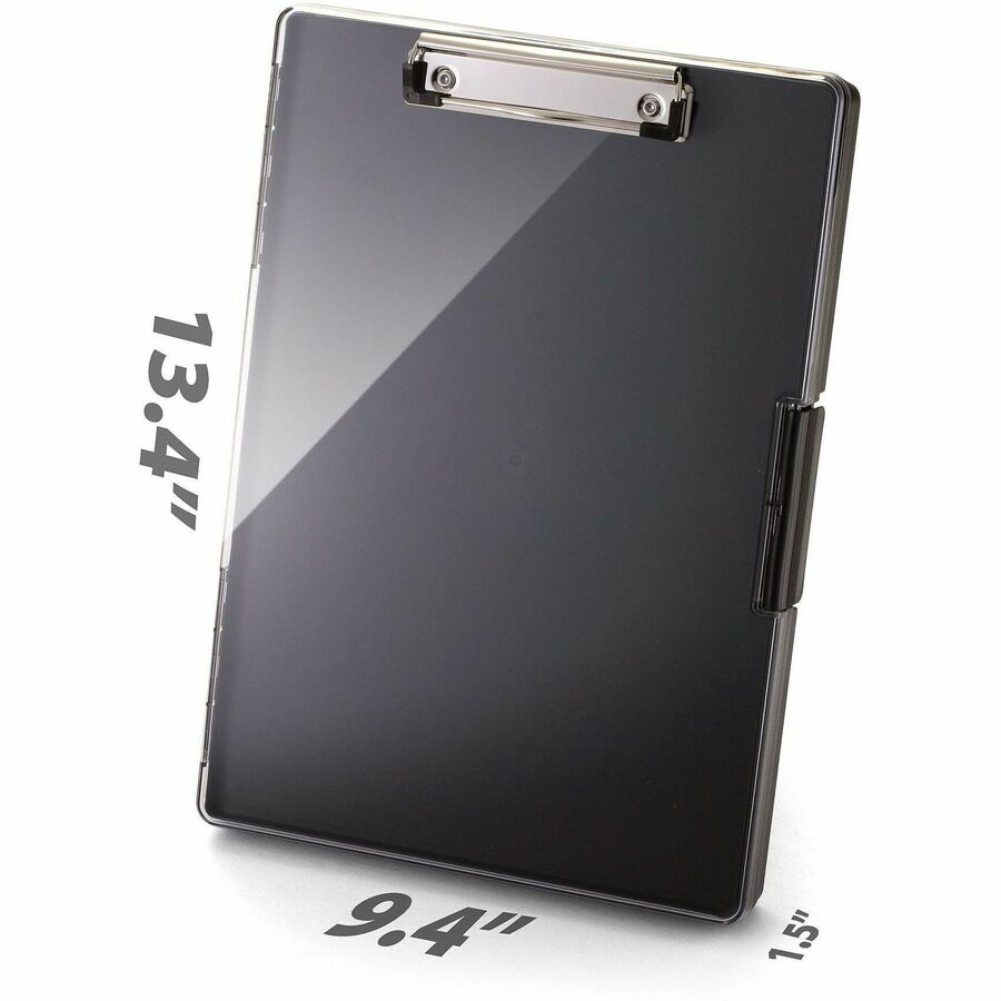 Image of Officemate 83395 Clipboard Storage Boxes, Storage for Document, Paper, Plastic, Black, 1 Each