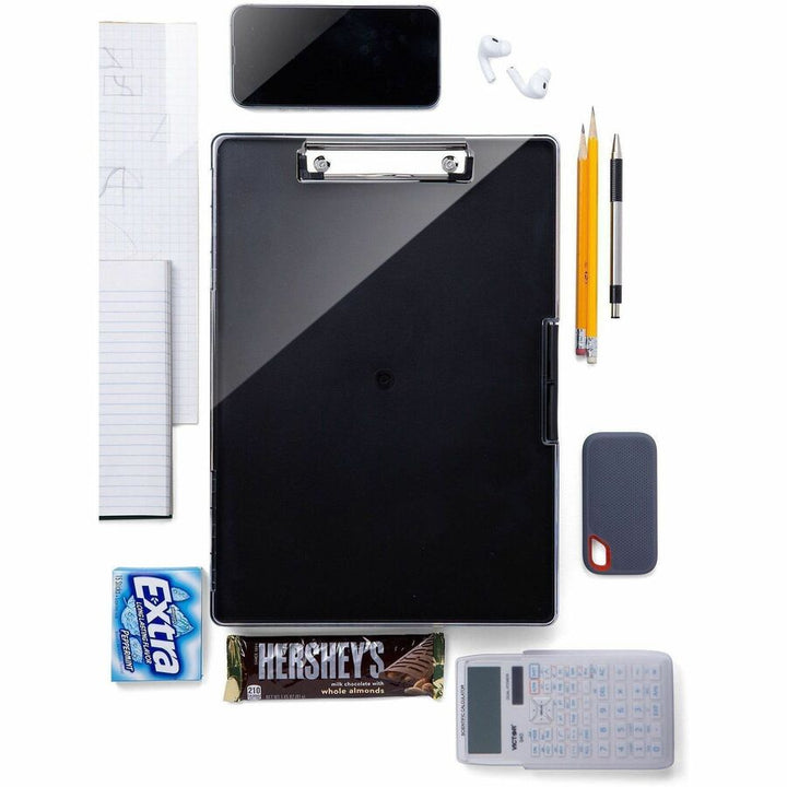 Image of Officemate 83395 Clipboard Storage Boxes, Storage for Document, Paper, Plastic, Black, 1 Each