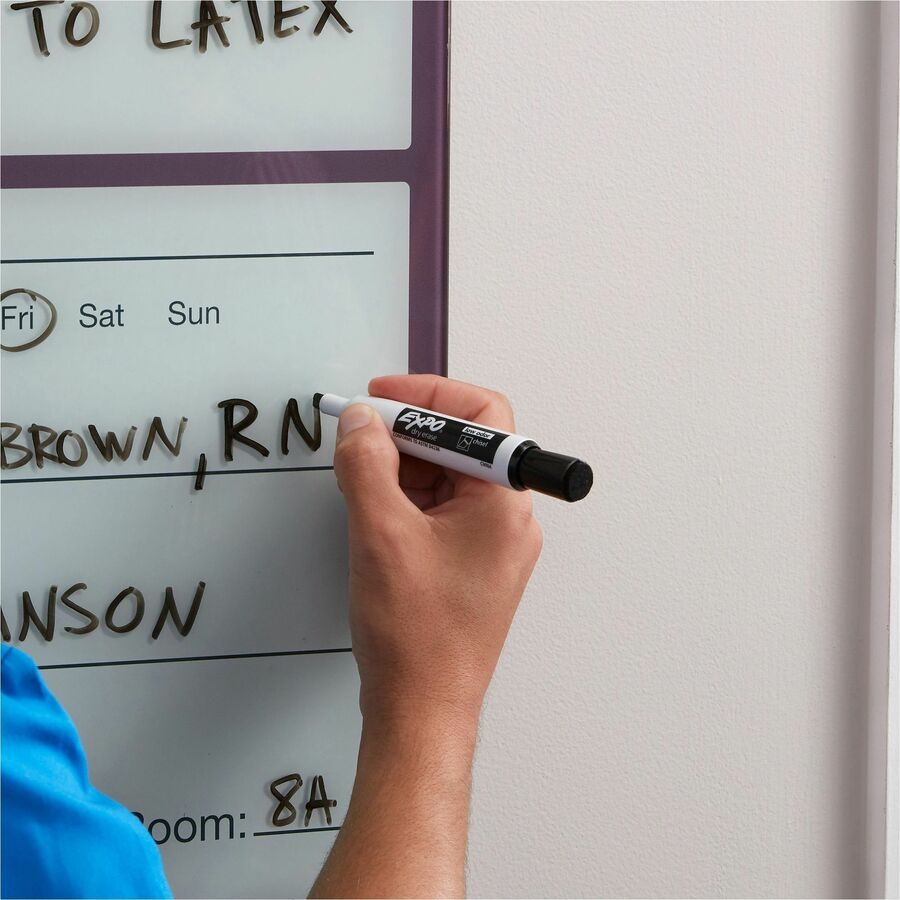 Image of Expo 1944729A Magnetic Dry-erase Marker, Erasable, Black Ink/, 4 / Pack