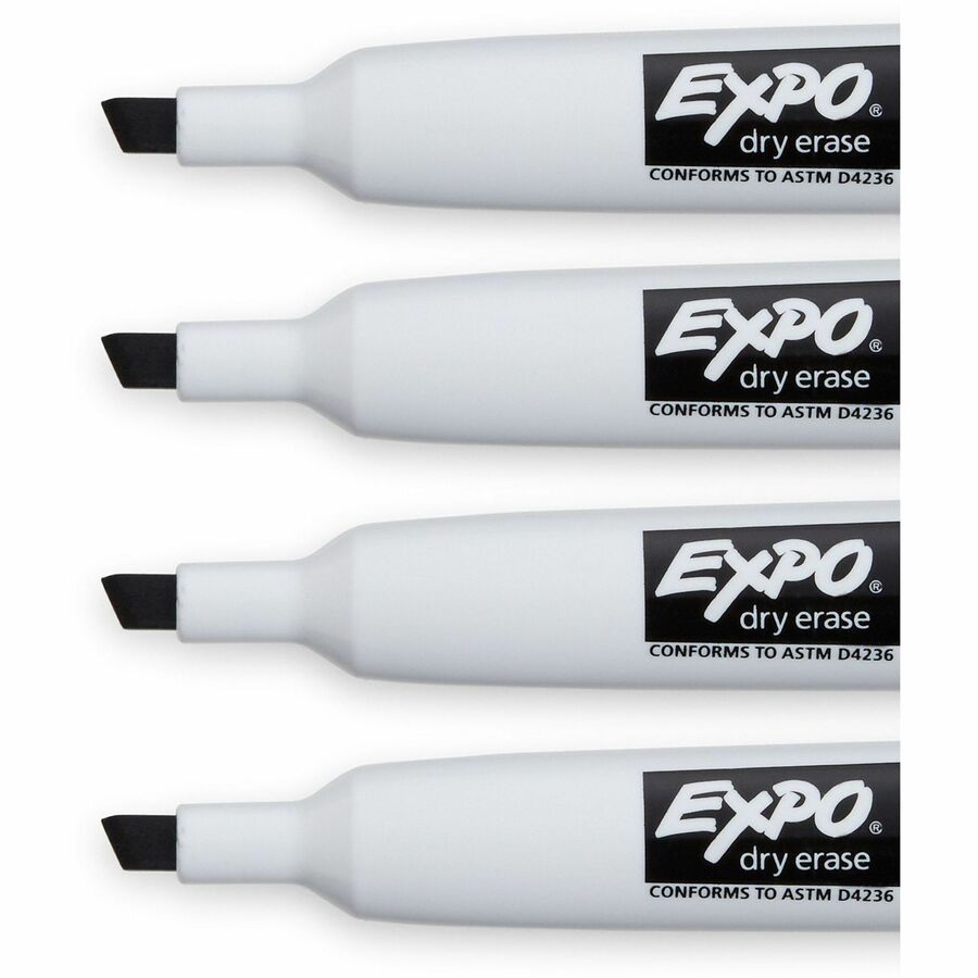 Image of Expo 1944729A Magnetic Dry-erase Marker, Erasable, Black Ink/, 4 / Pack