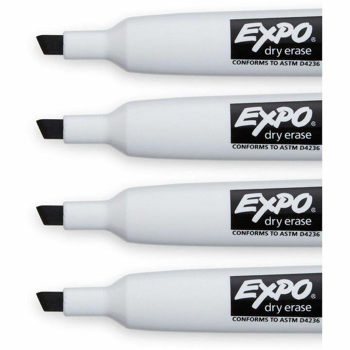 Image of Expo 1944729A Magnetic Dry-erase Marker, Erasable, Black Ink/, 4 / Pack