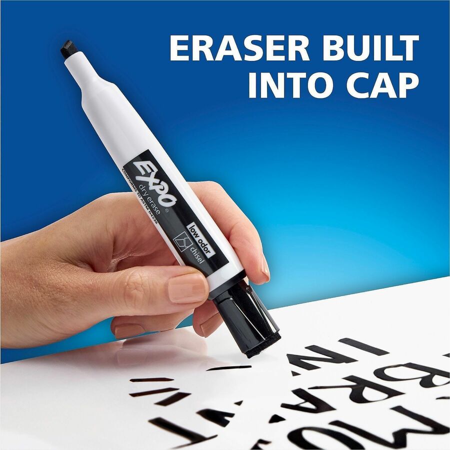 Image of Sharpie 1944748A Eraser Cap Fine Magnetic Dry Erase Markers, Erasable, Assorted Ink/, 8 / Pack