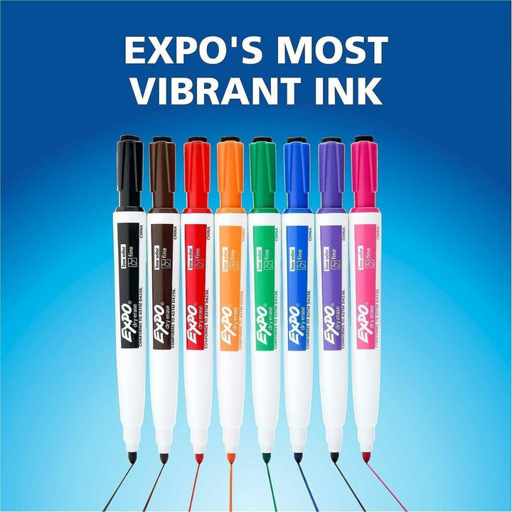Image of Sharpie 1944748A Eraser Cap Fine Magnetic Dry Erase Markers, Erasable, Assorted Ink/, 8 / Pack