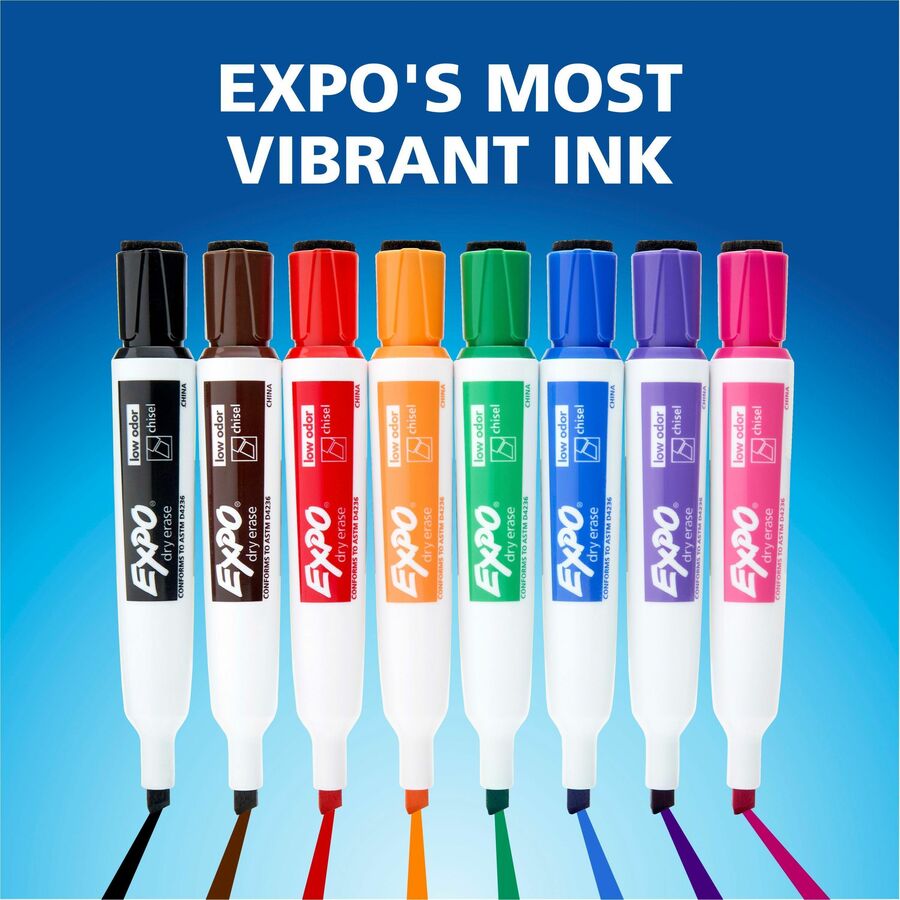 Image of Expo 1944728A Magnetic Dry-erase Marker, Erasable, Assorted Ink/, 4 / Pack