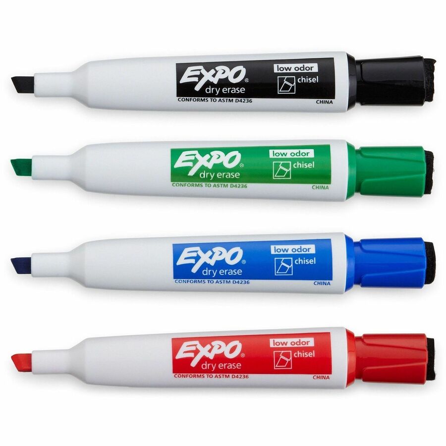 Image of Expo 1944728A Magnetic Dry-erase Marker, Erasable, Assorted Ink/, 4 / Pack