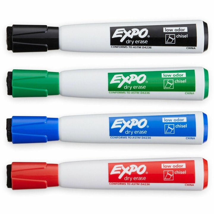Image of Expo 1944728A Magnetic Dry-erase Marker, Erasable, Assorted Ink/, 4 / Pack