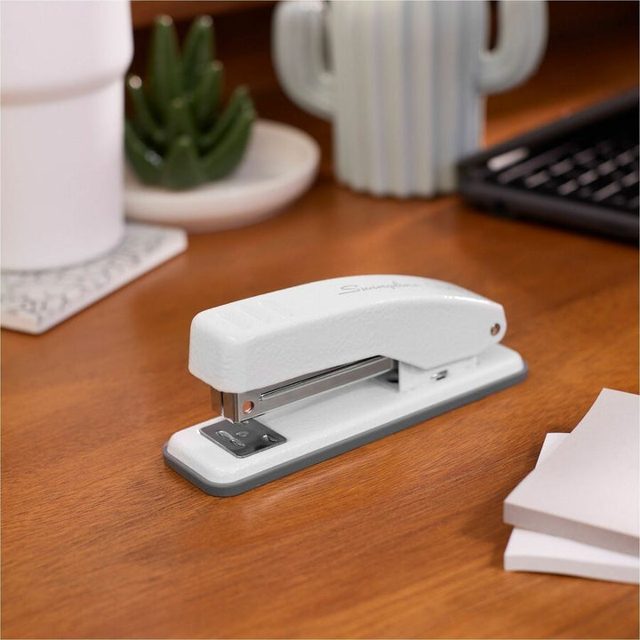 Image of Swingline® Cub Compact Metal Stapler, 20 Sheet Capacity, Arctic White