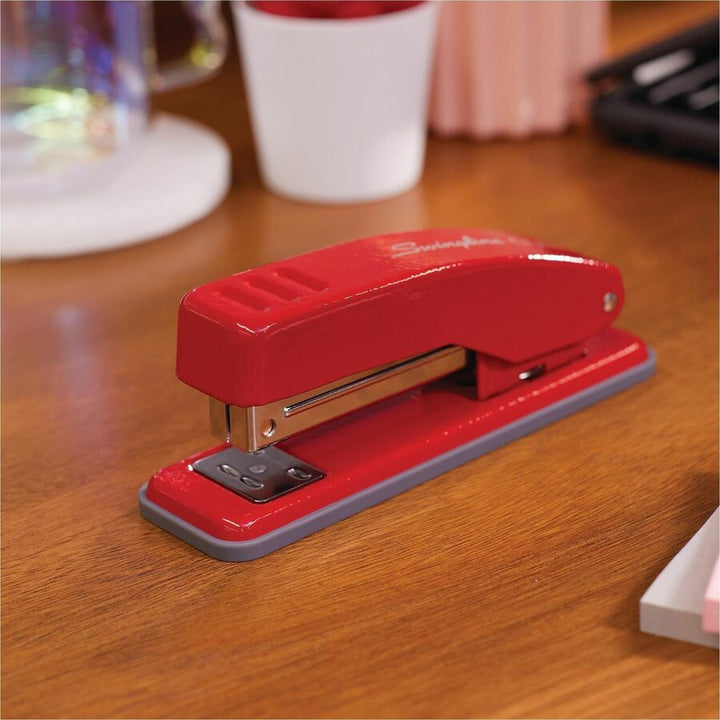 Image of Swingline® Cub Compact Metal Staplers, 20 Sheet Capacity, Rio Red