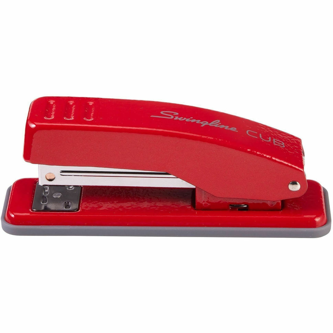 Image of Swingline® Cub Compact Metal Staplers, 20 Sheet Capacity, Rio Red