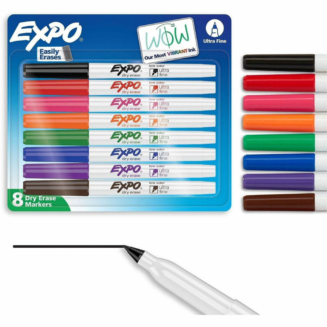 Image of Expo 1884309A Dry Erase Markers, Erasable, Assorted Ink, 8 / Set