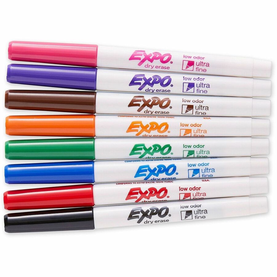 Image of Expo 1884309A Dry Erase Markers, Erasable, Assorted Ink, 8 / Set