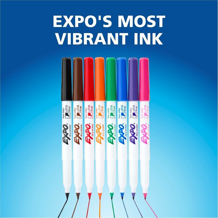 Image of Expo 1884309A Dry Erase Markers, Erasable, Assorted Ink, 8 / Set
