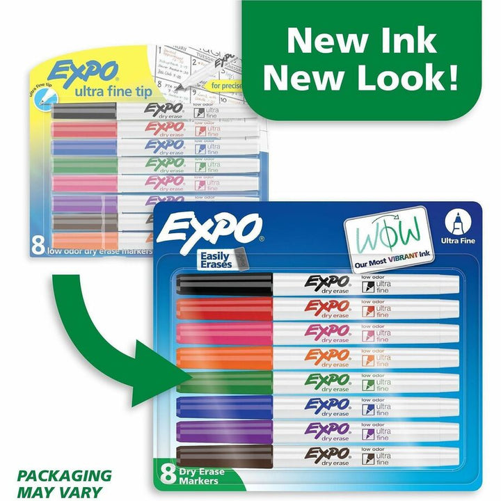 Image of Expo 1884309A Dry Erase Markers, Erasable, Assorted Ink, 8 / Set