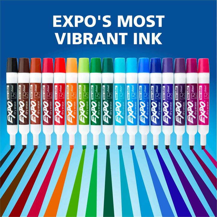 Image of Expo 1927525A Dry Erase Marker, Erasable, Assorted Ink, 12 / Pack