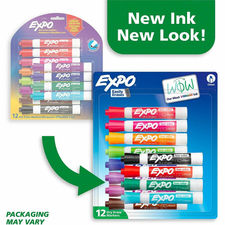 Image of Expo 1927525A Dry Erase Marker, Erasable, Assorted Ink, 12 / Pack