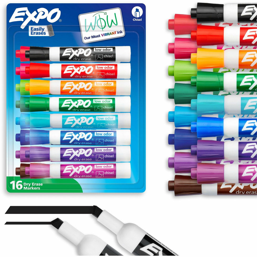 Image of Expo 1927526A Dry Erase Marker, Erasable, Assorted Ink, 16 / Pack