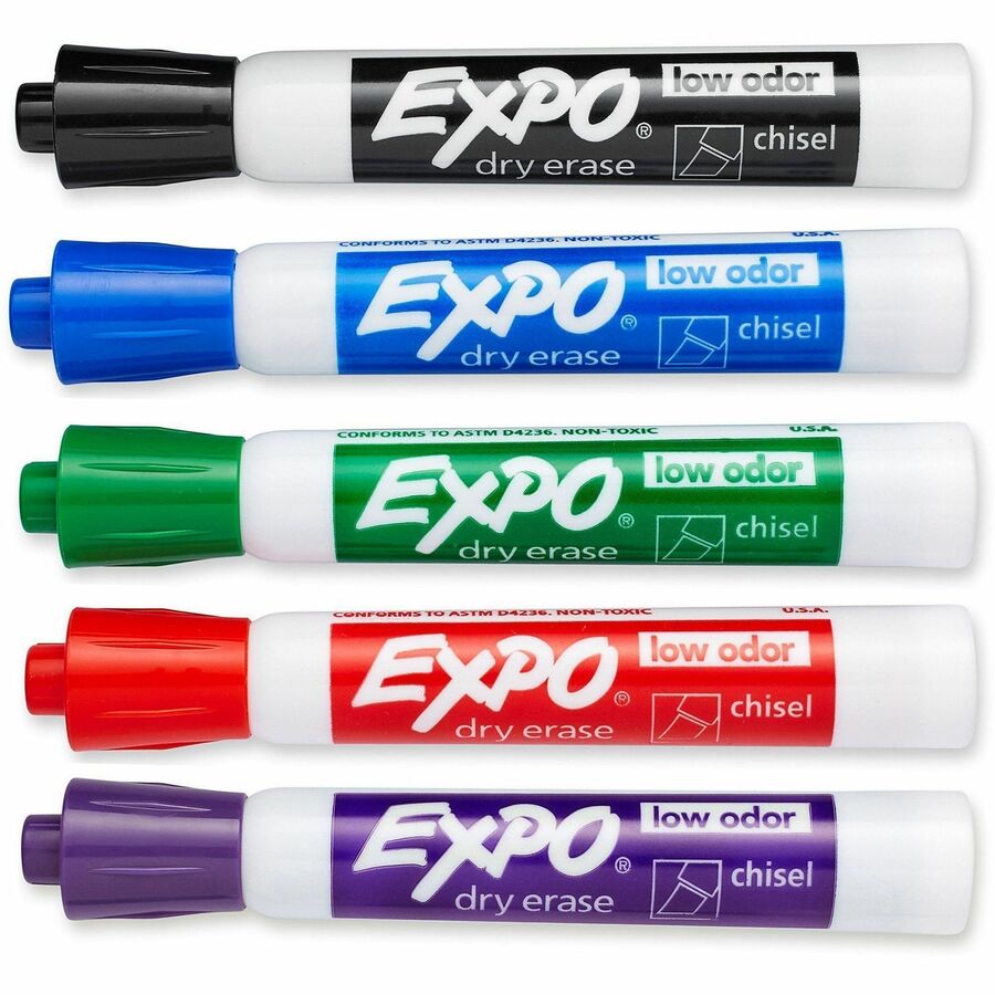 Image of Expo 1921061A Dry Erase Markers, Erasable, Assorted Ink, 36 / Pack