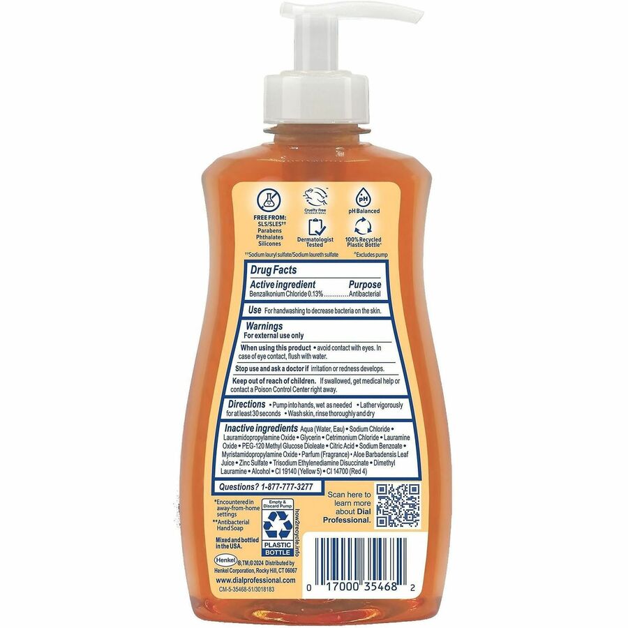 Image of Dial Professional 35470CT Antibacterial Defense Liquid Hand Soap