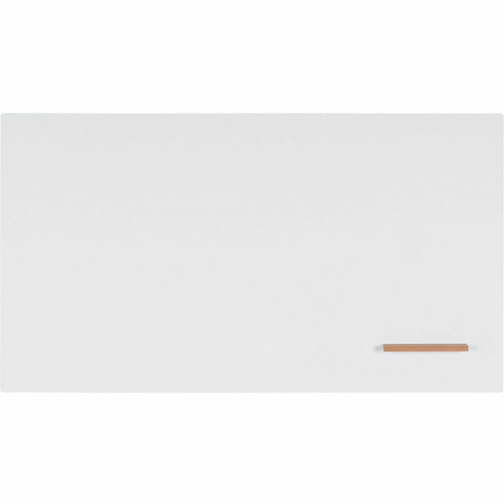Image of Lorell 69670 Loop Whiteboard, 60" (5 ft) Width x 36" (3 ft) Height, White Steel Surface, Magnetic, Durable, Frameless, Impact Resistant, 1 Each