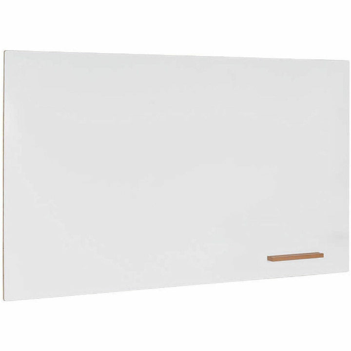 Image of Lorell 69670 Loop Whiteboard, 60" (5 ft) Width x 36" (3 ft) Height, White Steel Surface, Magnetic, Durable, Frameless, Impact Resistant, 1 Each
