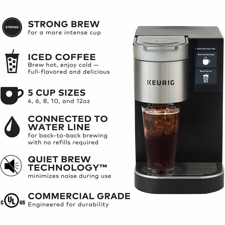Image of Keurig K-2550 Commercial Single Serve Coffee Maker, Plumbed, Programmable, Black, 1 Each