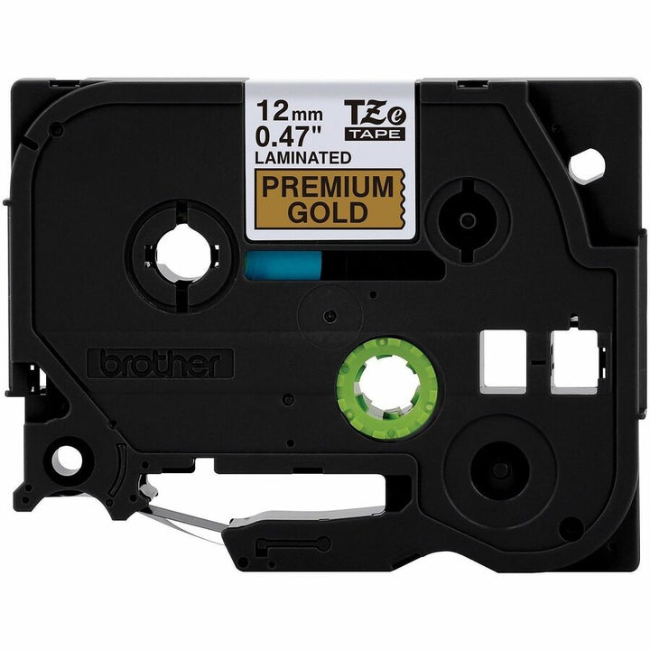 Image of Brother TZEPR831G P-touch Tze Label Tape, 15/32" Width, Glitter Gold, Laminated, Water Resistant, 1 Each