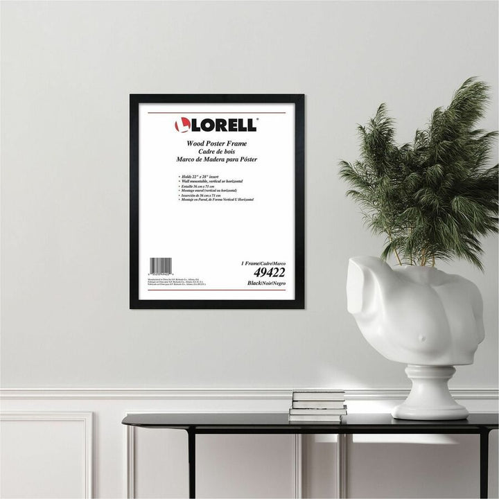 Image of Lorell Frame f/Posters,Vertical/Horizontal,Wood,22"x28",Black
