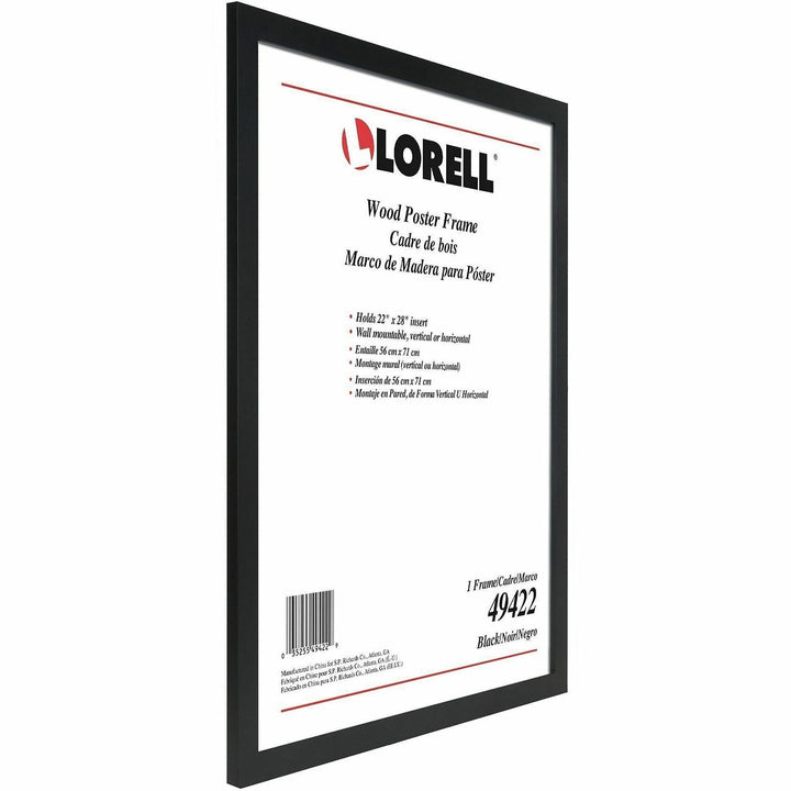 Image of Lorell Frame f/Posters,Vertical/Horizontal,Wood,22"x28",Black