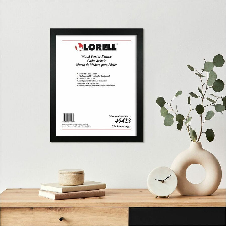 Image of Lorell Frame f/Posters,Vertical/Horizontal,Wood,16"x20",Black