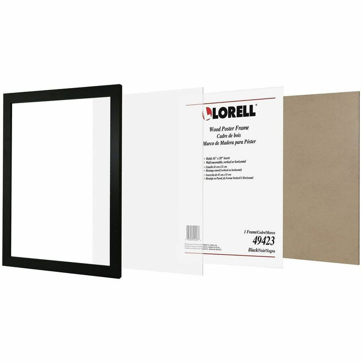 Image of Lorell Frame f/Posters,Vertical/Horizontal,Wood,16"x20",Black