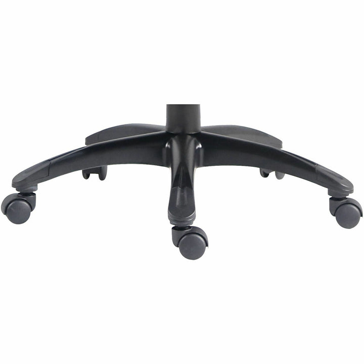 Image of Lorell Hi-Back Chair, PU Leather, 27"x32"x44-1/2", BK