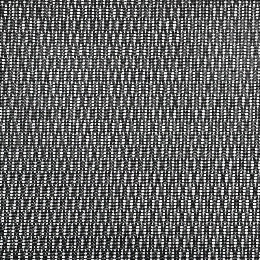 Image of Lorell 63210 Lanser Mesh-Back Chair with Flip-Up Arms, Fabric Seat Material, Mesh Back Material, High Back, 5-star Base, Black, Armrest, 1 Each